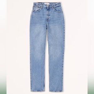 Abercrombie Curve Love Ultra High Rise 90s Straight Jean